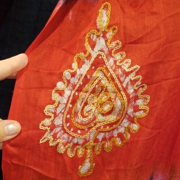 💕LF RAJ IMPORTS💕 Morrocan Tie-Dye Pattern Scarf - Picture 5 of 8